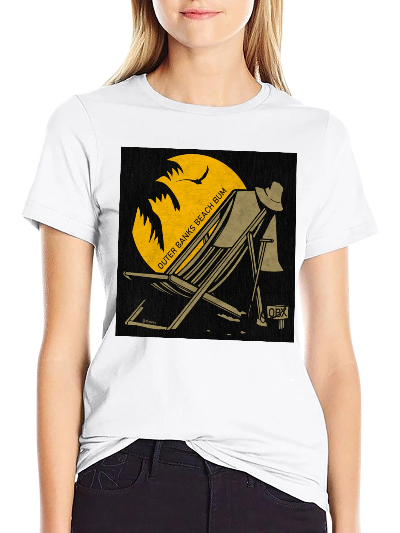 Outer Banks Beach Bum T-Shirt - Black