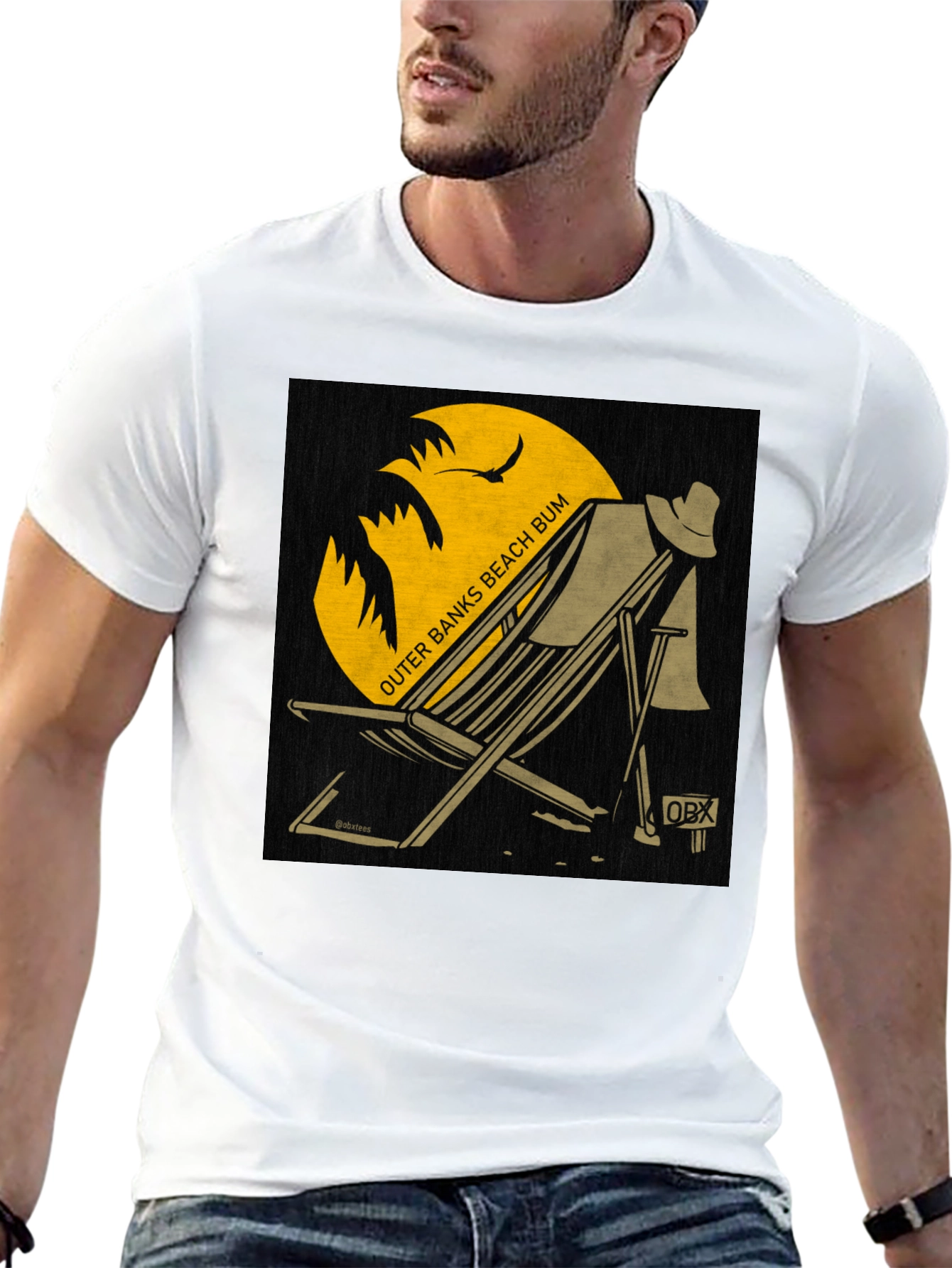Outer Banks Beach Bum T-Shirt - Black
