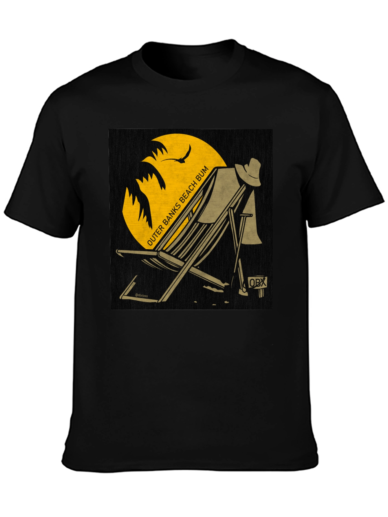 Outer Banks Beach Bum T-Shirt - Black