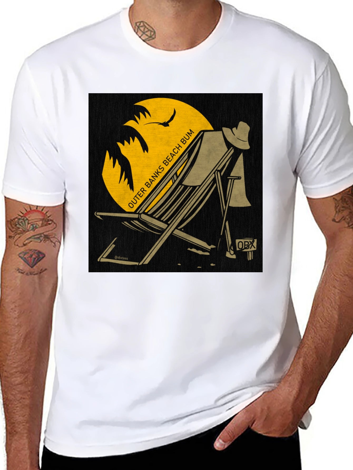 Outer Banks Beach Bum T-Shirt - Black