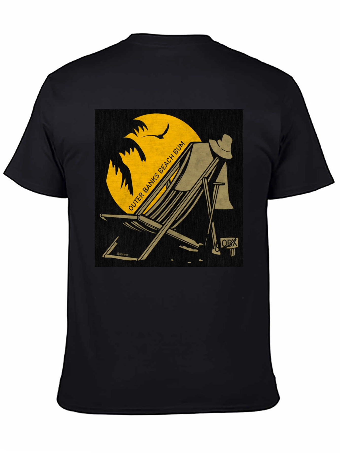 Outer Banks Beach Bum T-Shirt - Black