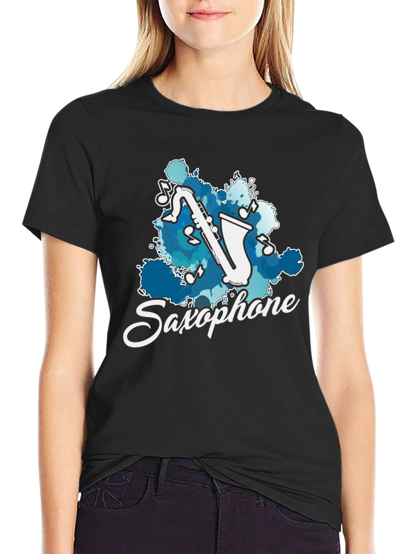 Saxophone Graphic T-Shirt - Musician Tee