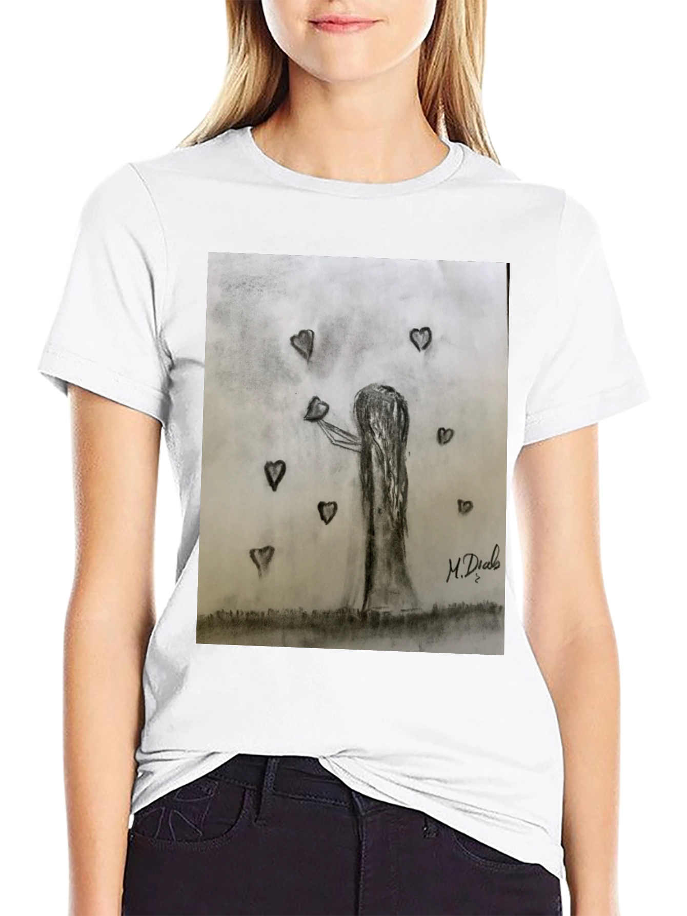 Heart Tree Graphic Tee - Unisex Black T-Shirt