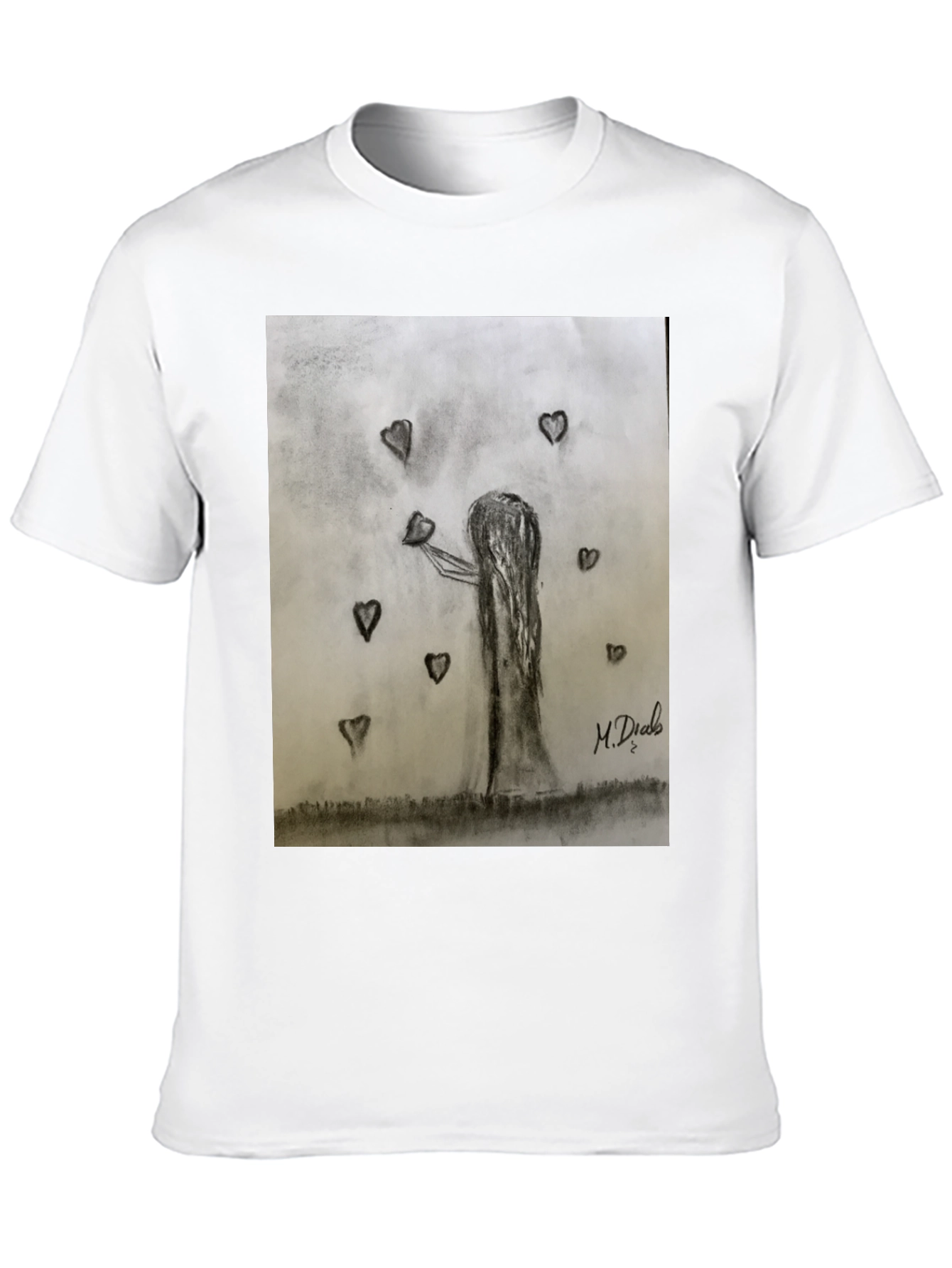 Heart Tree Graphic Tee - Unisex Black T-Shirt