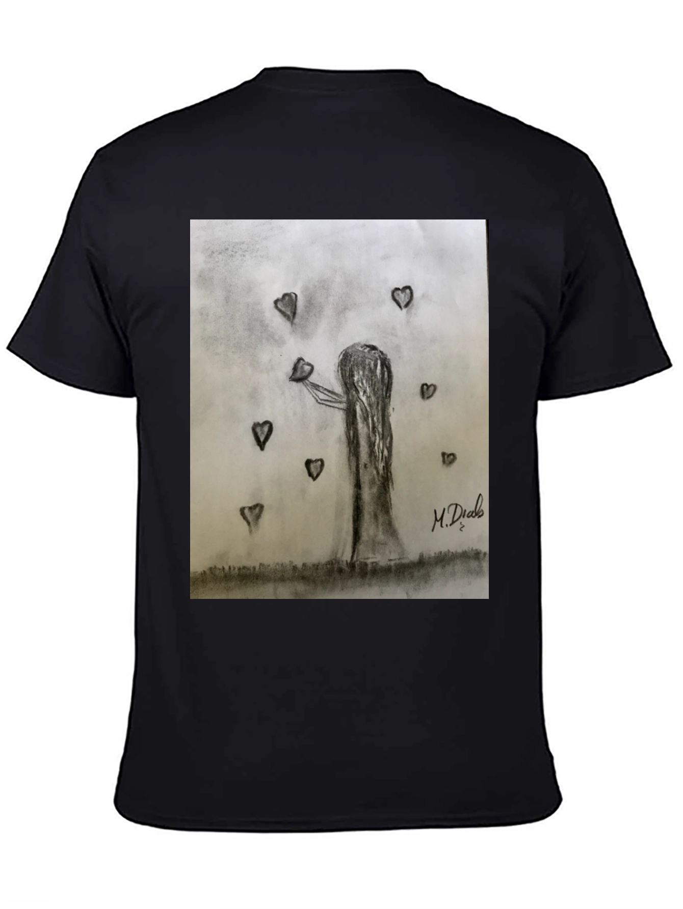Heart Tree Graphic Tee - Unisex Black T-Shirt