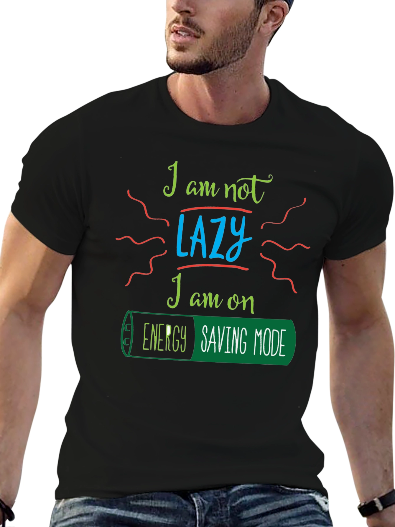 Energy Saving Mode T-Shirt - Funny Graphic Tee