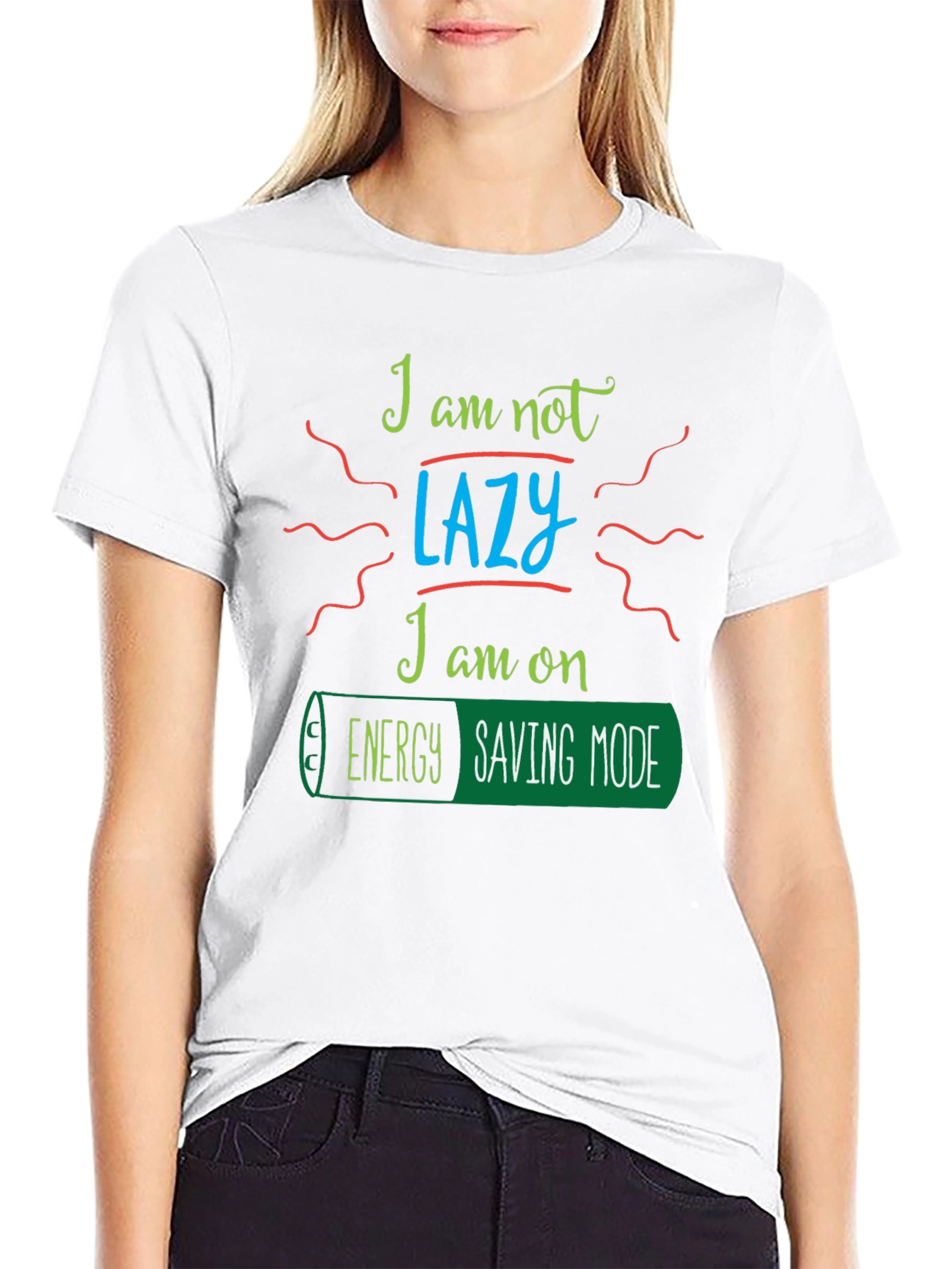 Energy Saving Mode T-Shirt - Funny Graphic Tee