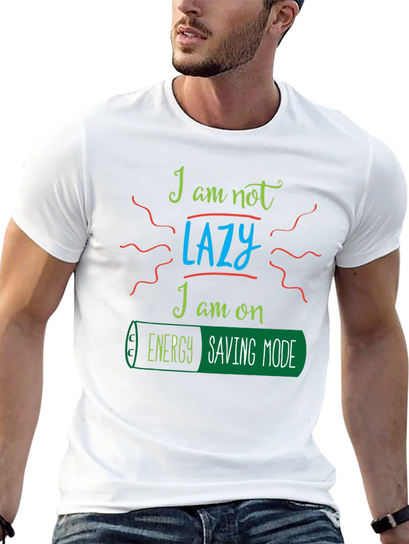 Energy Saving Mode T-Shirt - Funny Graphic Tee
