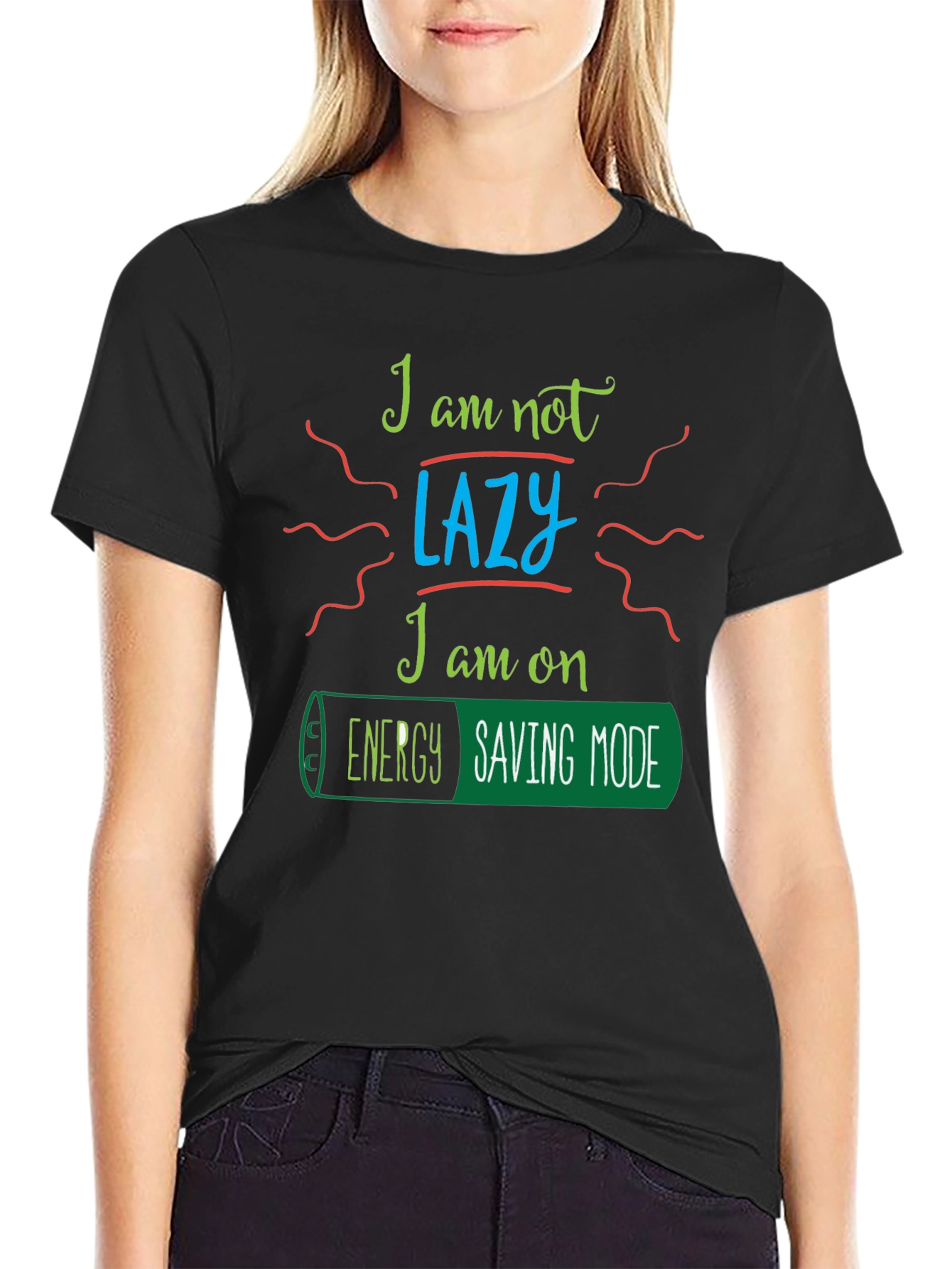 Energy Saving Mode T-Shirt - Funny Graphic Tee