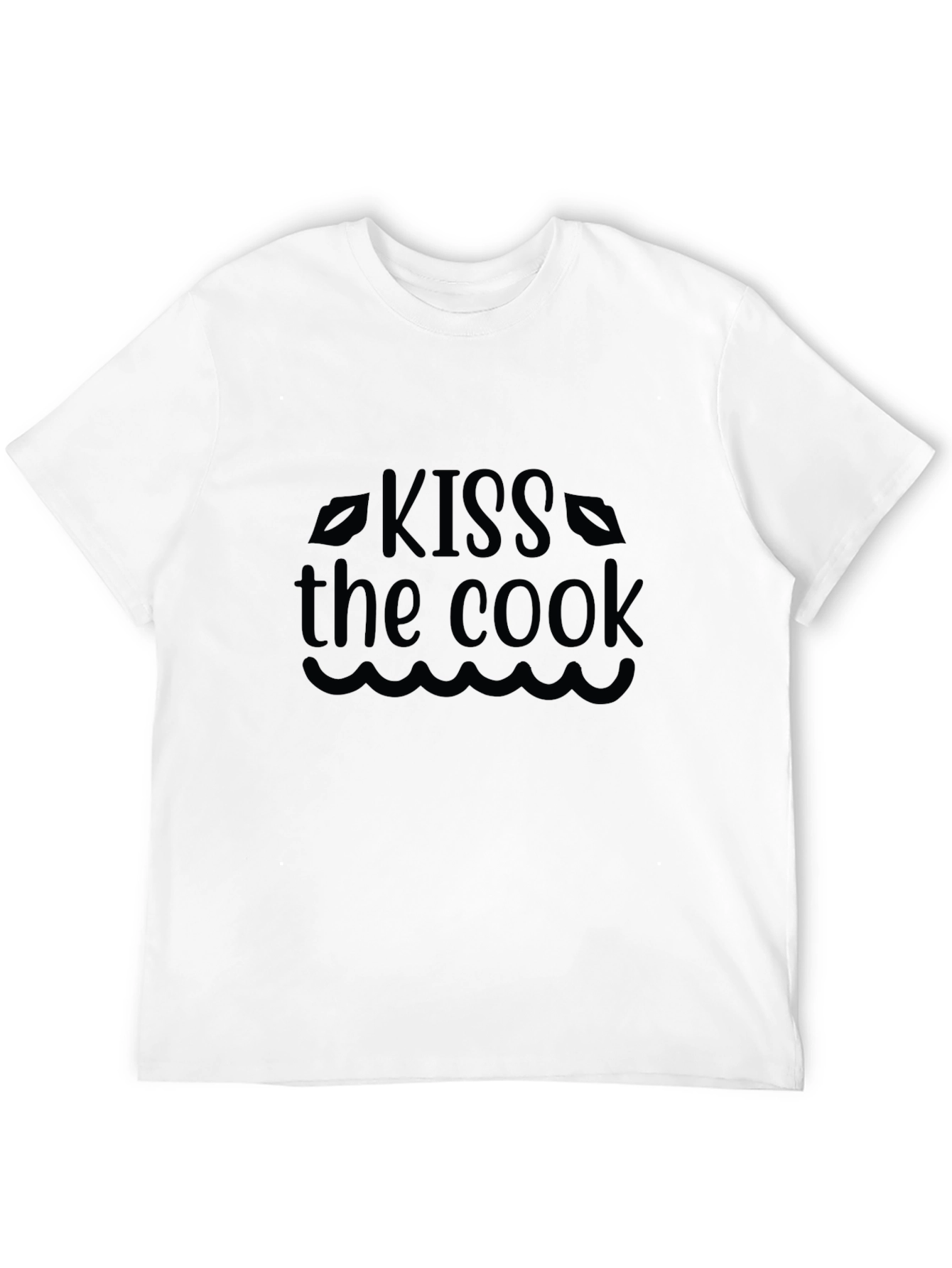 Kiss the Cook Black Graphic Tee