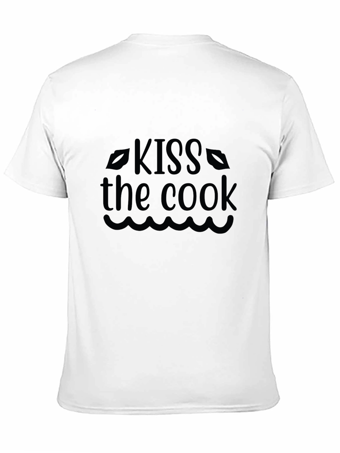 Kiss the Cook Black Graphic Tee