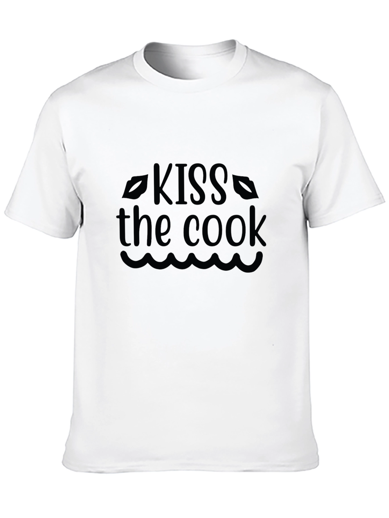 Kiss the Cook Black Graphic Tee