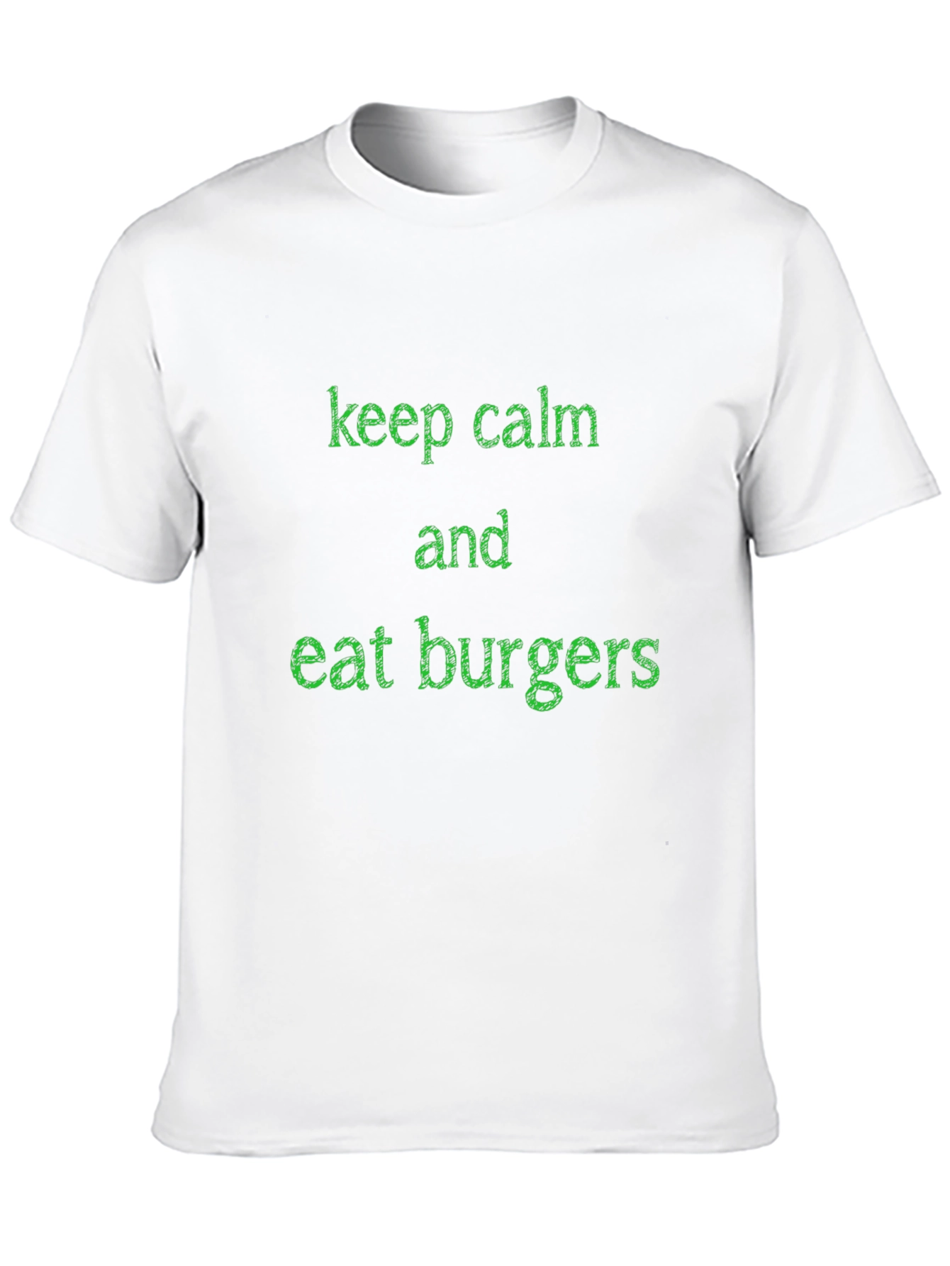Keep Calm and Eat Burgers Graphic Tee - Black
