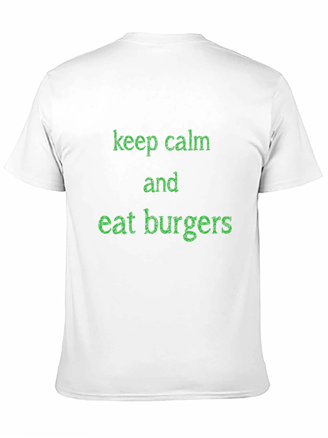 Keep Calm and Eat Burgers Graphic Tee - Black