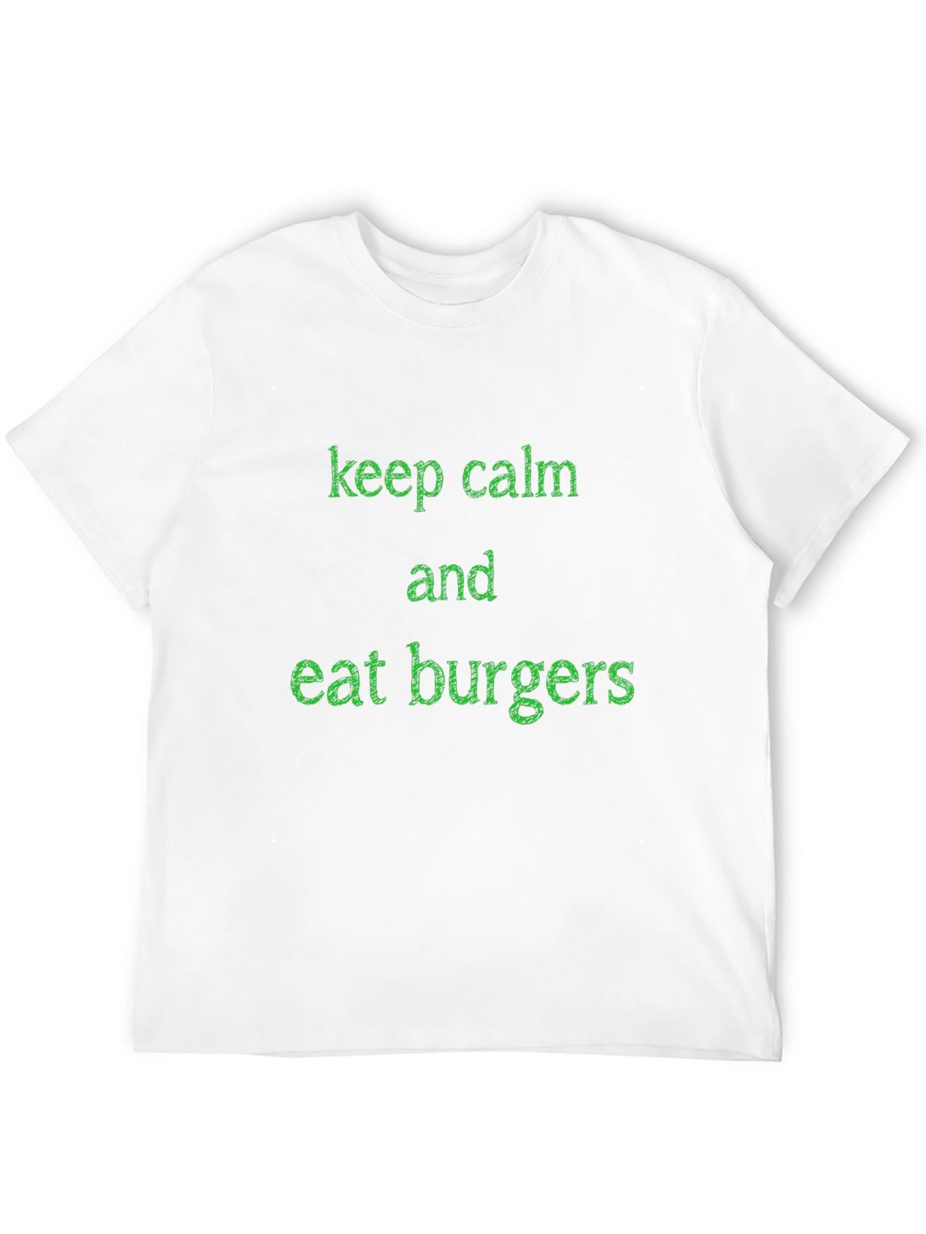 Keep Calm and Eat Burgers Graphic Tee - Black