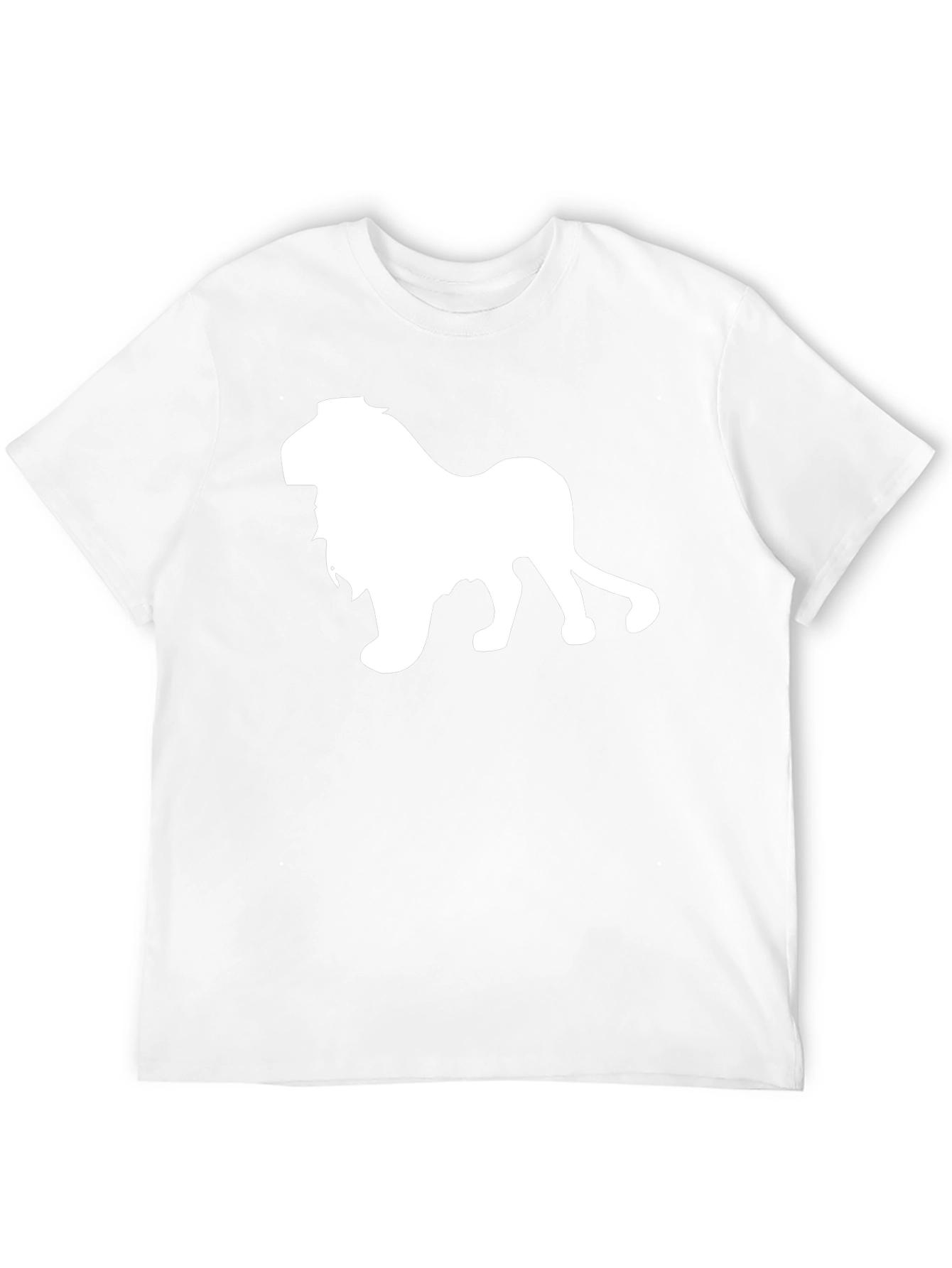 Lion Graphic Tee - Black Cotton T-Shirt