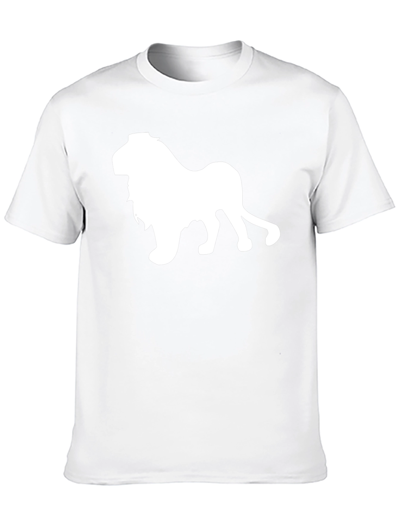 Lion Graphic Tee - Black Cotton T-Shirt