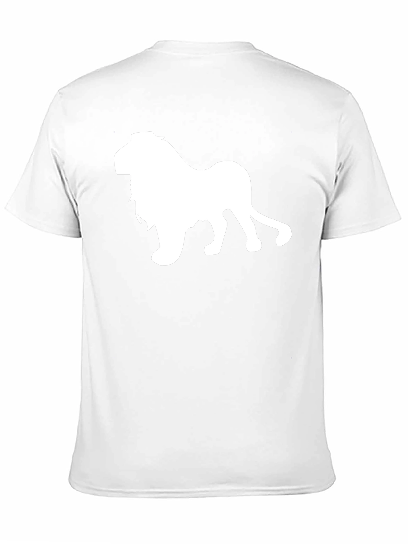 Lion Graphic Tee - Black Cotton T-Shirt