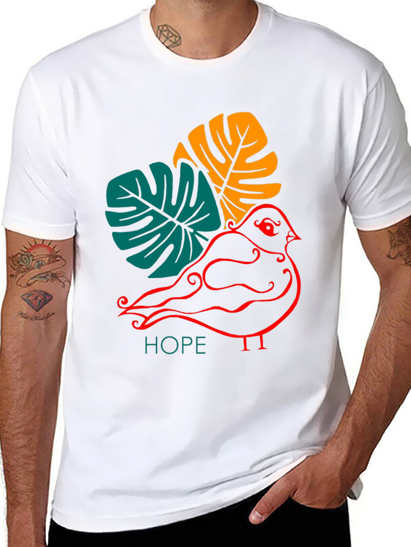 Hopeful Bird Graphic Tee - Stylish and Unique