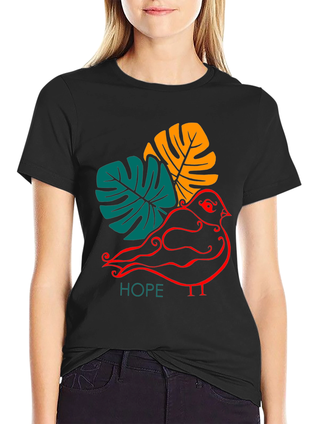 Hopeful Bird Graphic Tee - Stylish and Unique