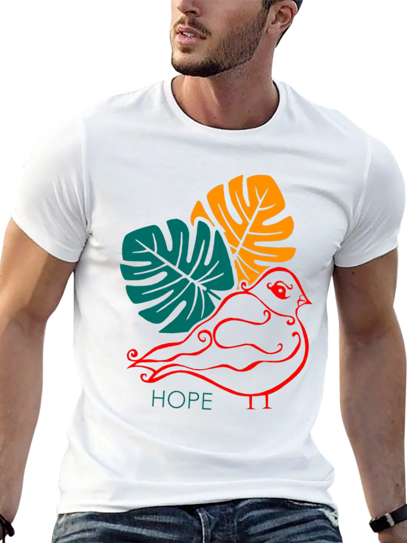 Hopeful Bird Graphic Tee - Stylish and Unique