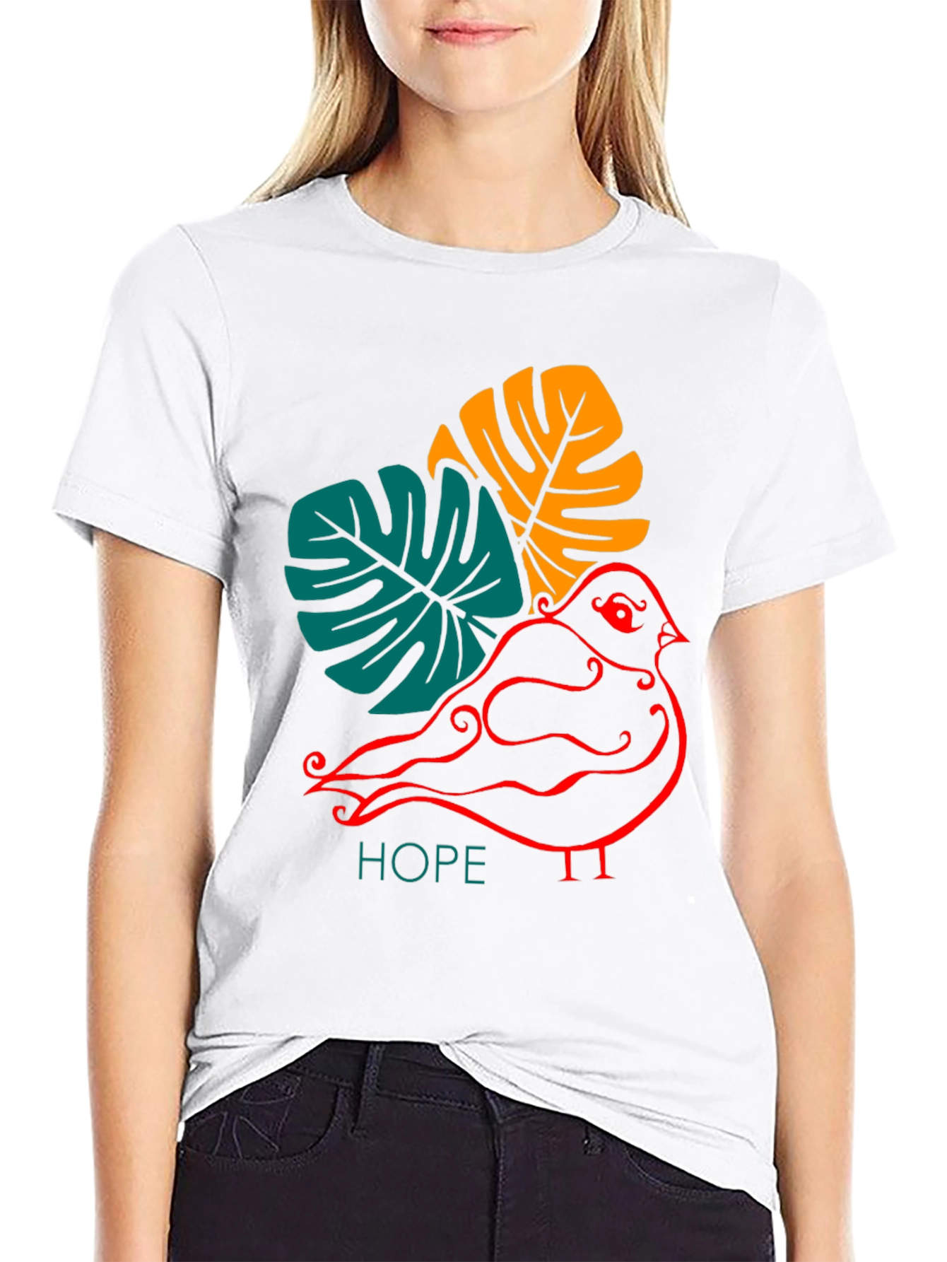 Hopeful Bird Graphic Tee - Stylish and Unique
