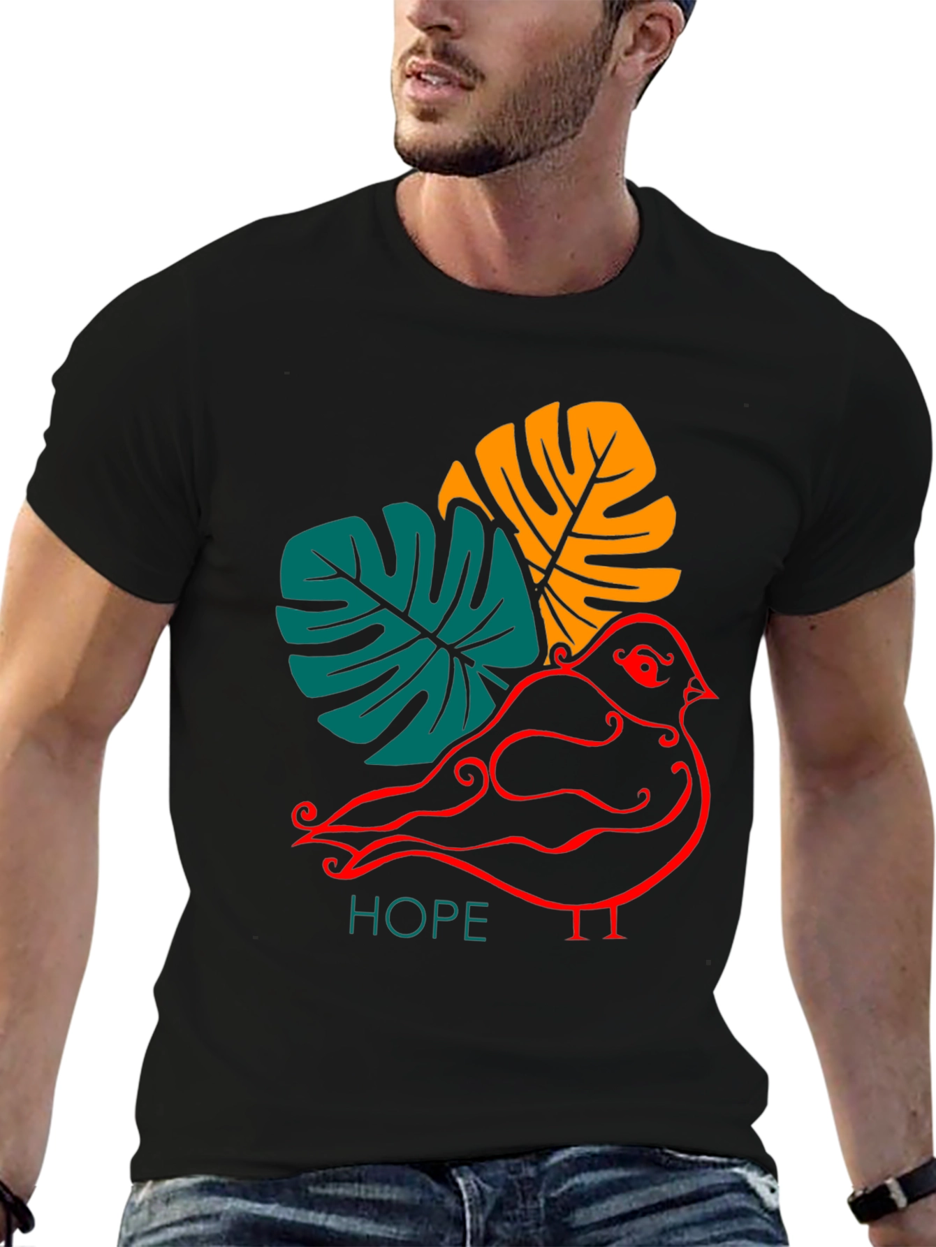 Hopeful Bird Graphic Tee - Stylish and Unique