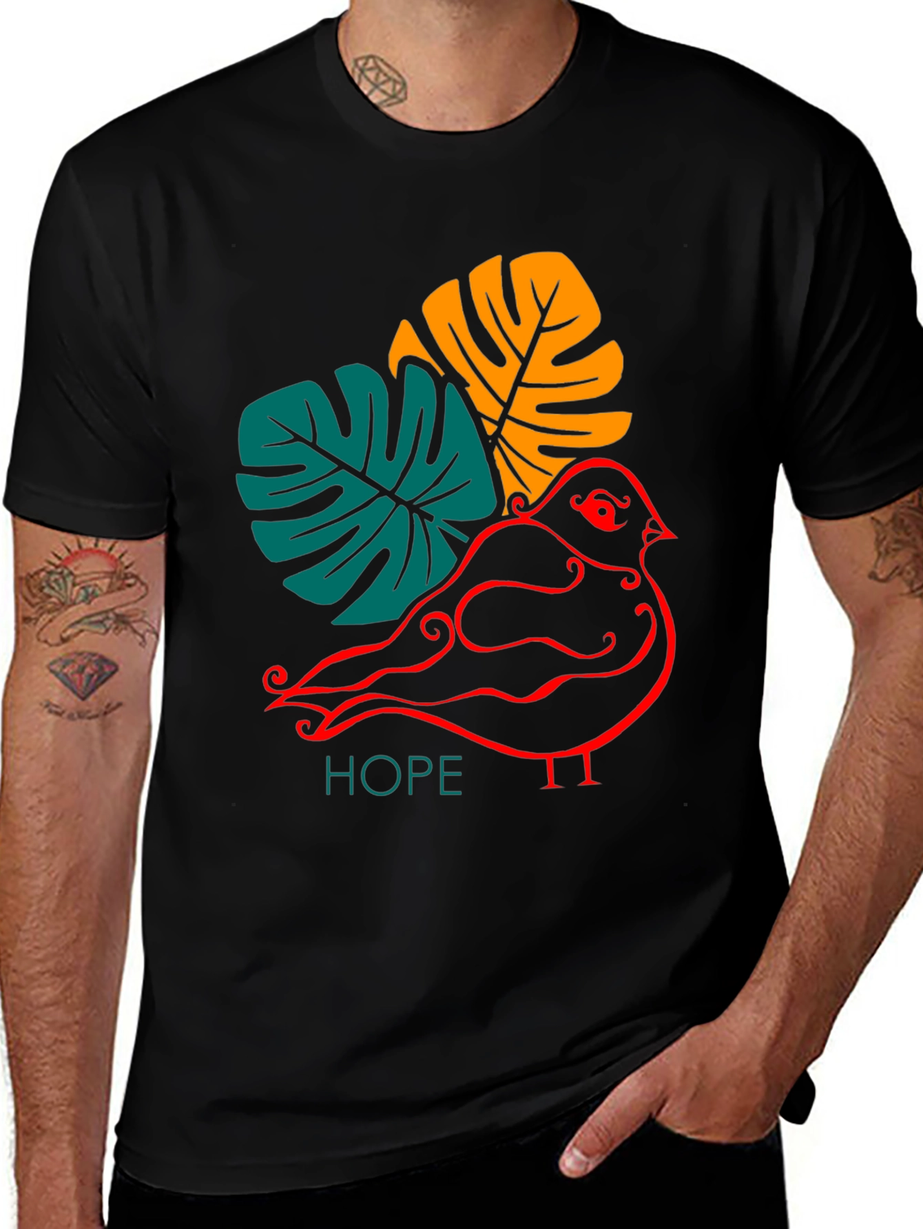 Hopeful Bird Graphic Tee - Stylish and Unique