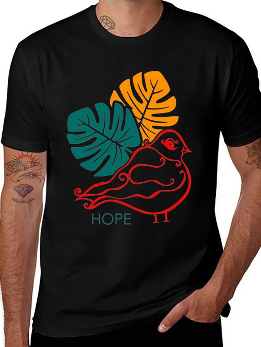 Hopeful Bird Graphic Tee - Stylish and Unique