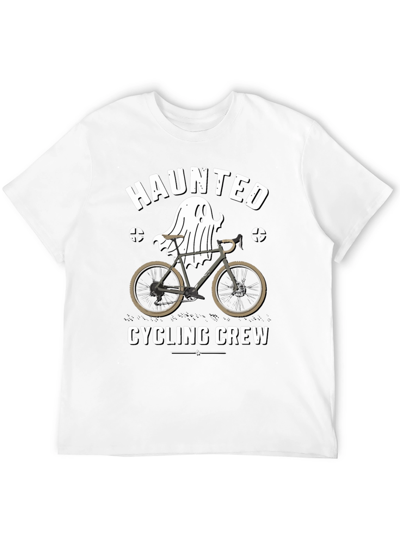 Haunted Cycling Crew Black T-Shirt