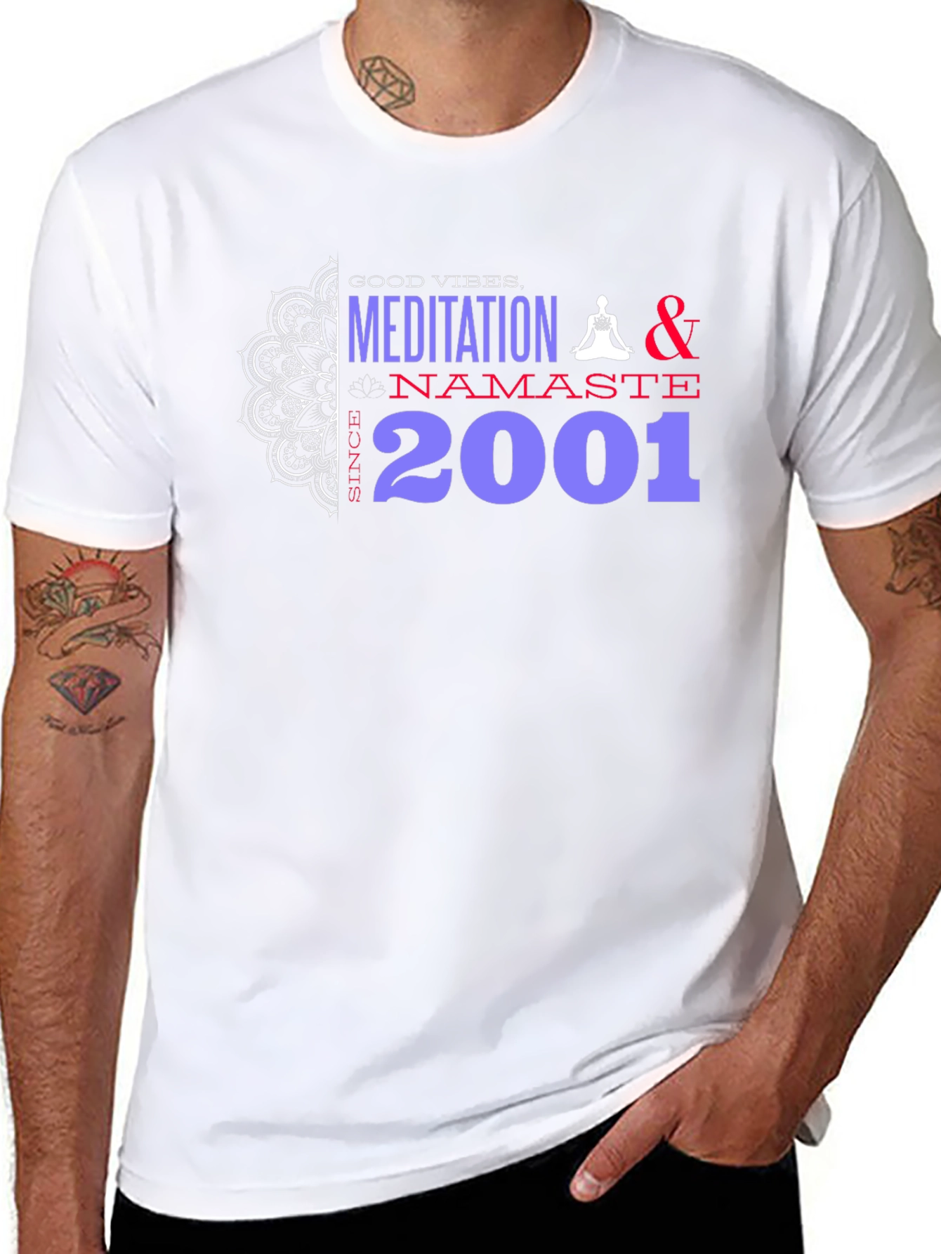 Meditation & Namaste Graphic Tee - Since 2001