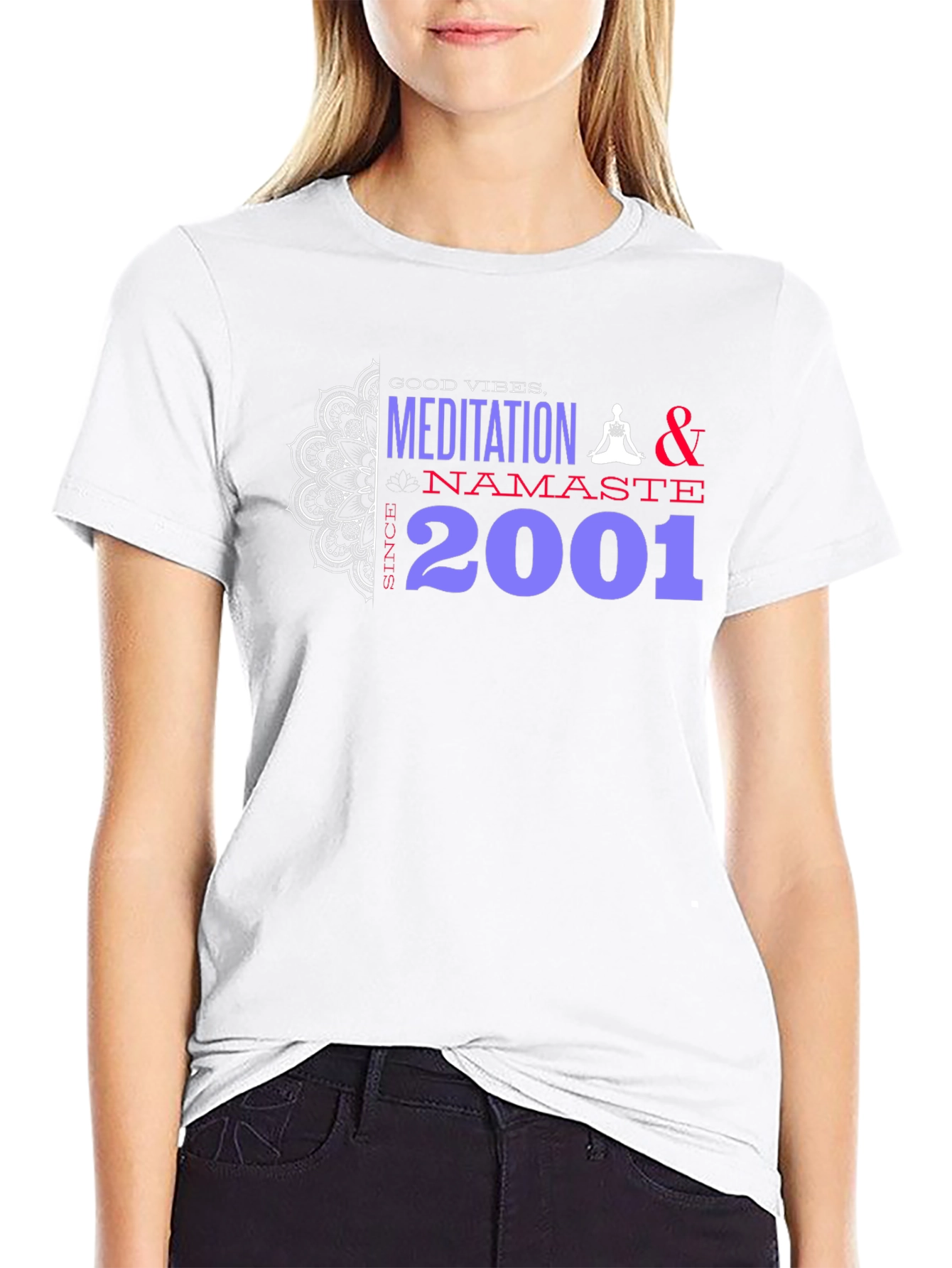 Meditation & Namaste Graphic Tee - Since 2001