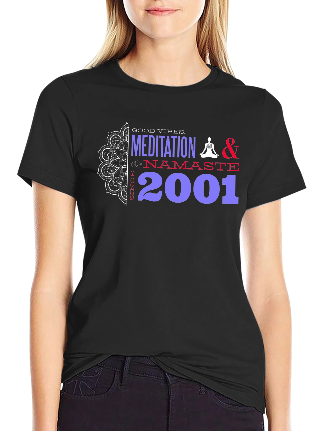 Meditation & Namaste Graphic Tee - Since 2001