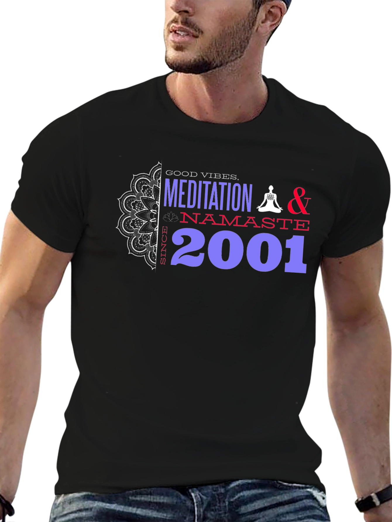 Meditation & Namaste Graphic Tee - Since 2001