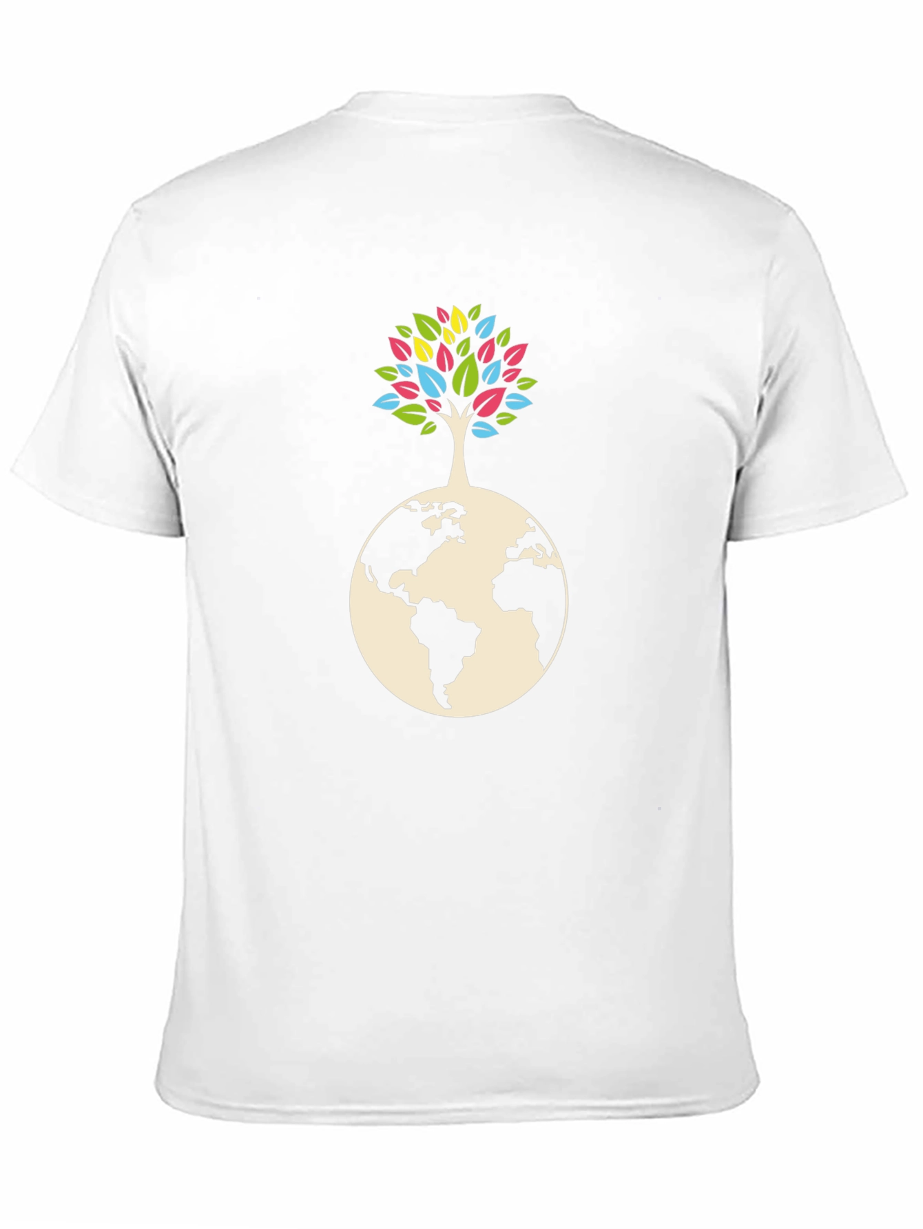 Earth Tree Graphic Tee - Black Cotton Blend Shirt