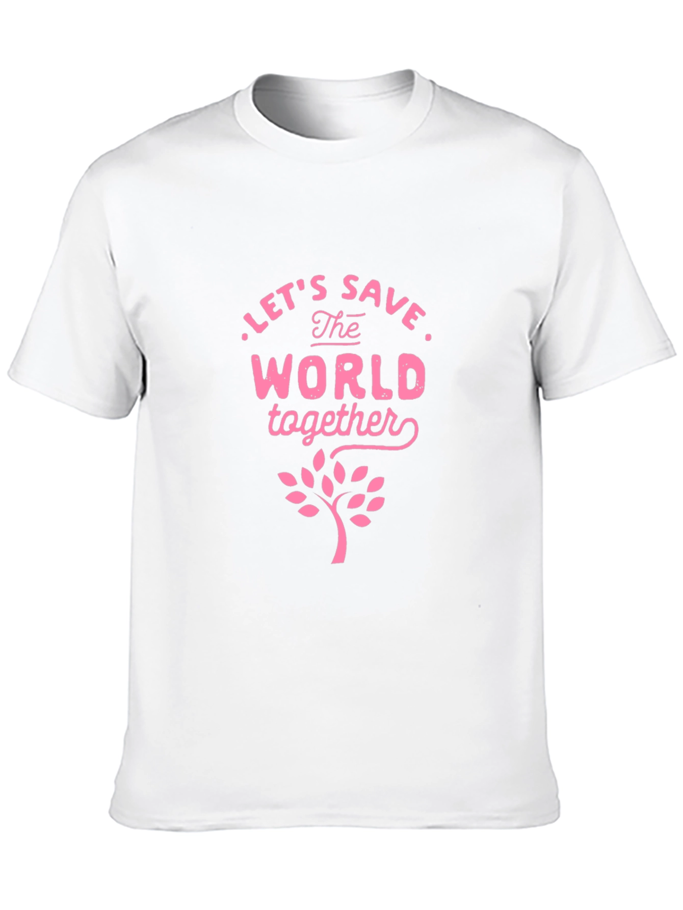 Eco-Friendly Save the World Graphic Tee - Black