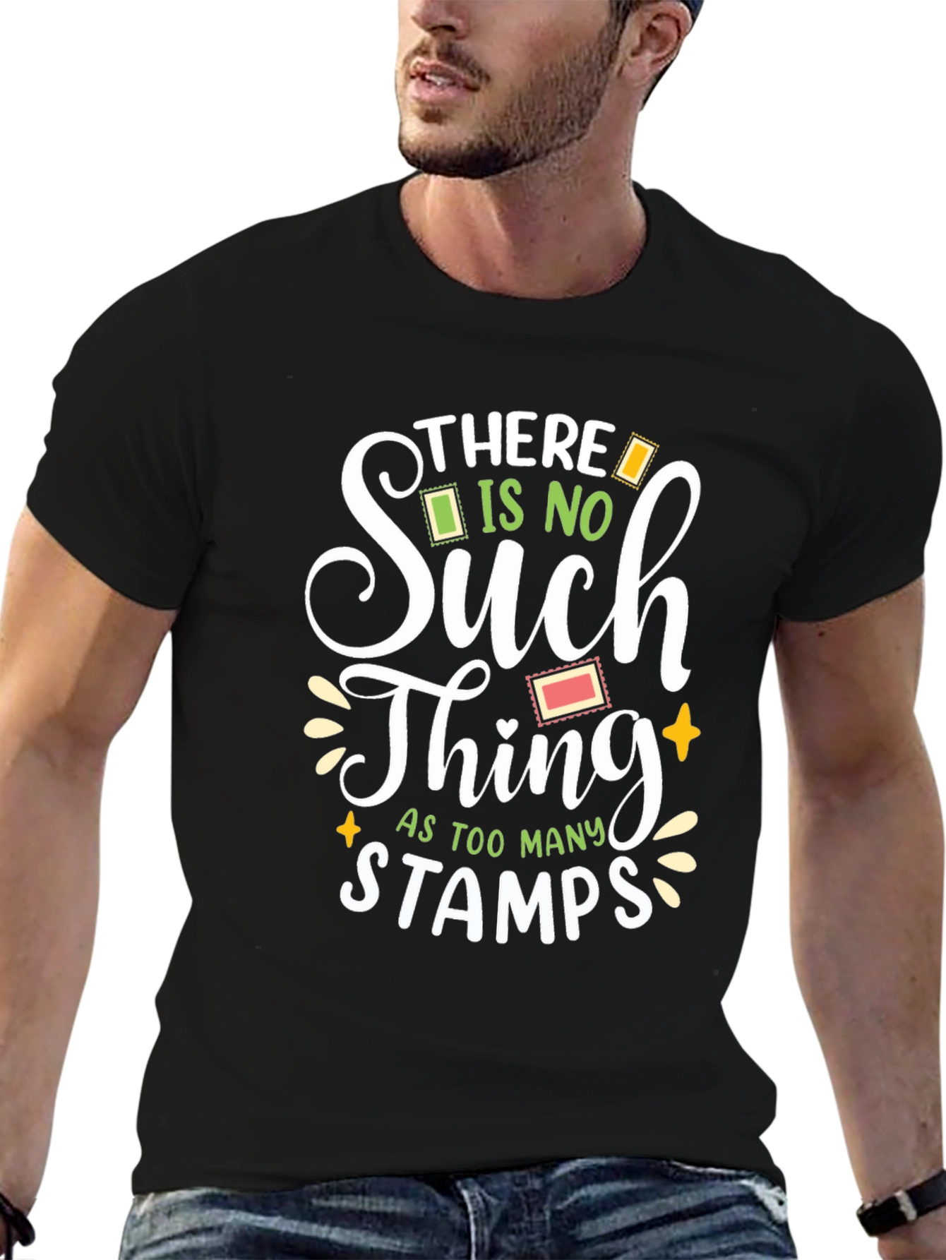 Stamp Lover T-Shirt - Too Many Stamps Graphic Tee