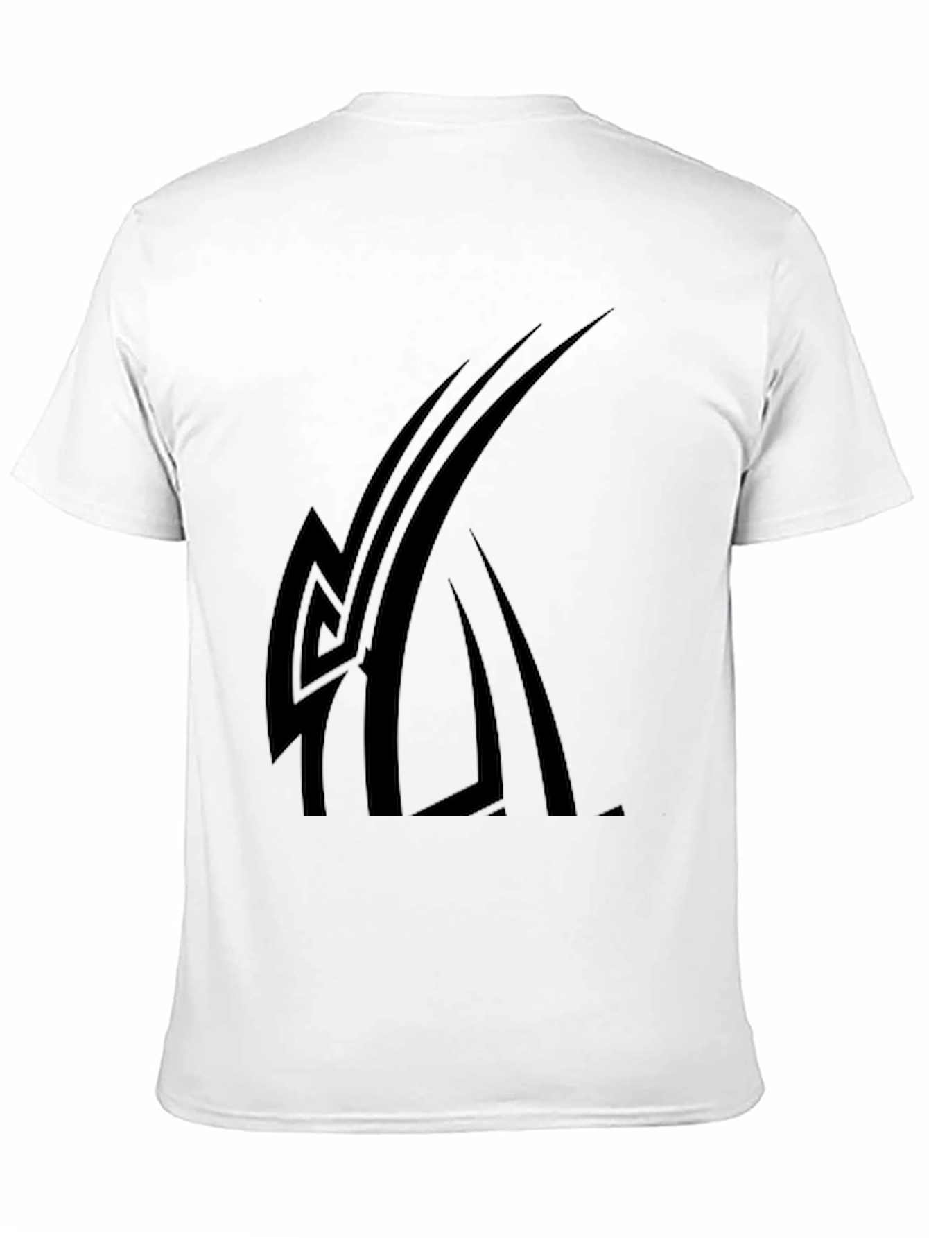 Black Graphic Tee - Modern Tribal Design