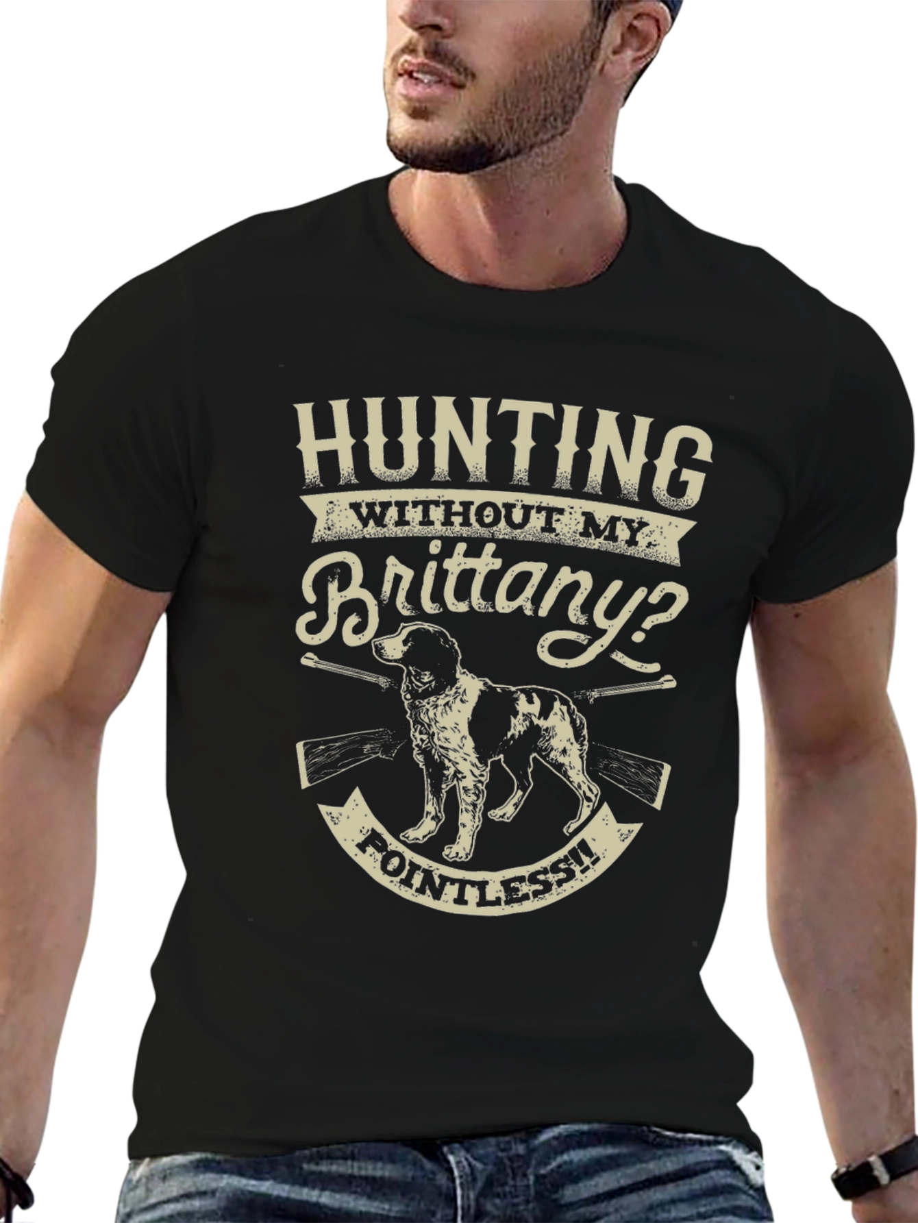 Hunting Brittany Dog T-Shirt