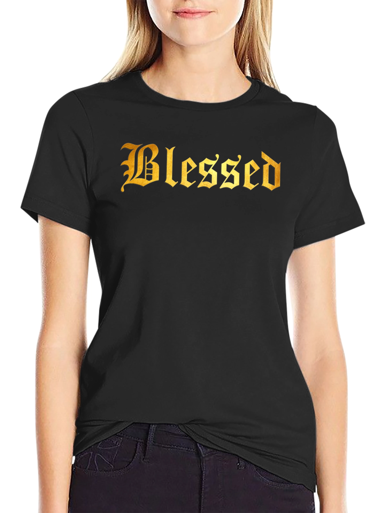 Blessed Graphic T-Shirt - Black