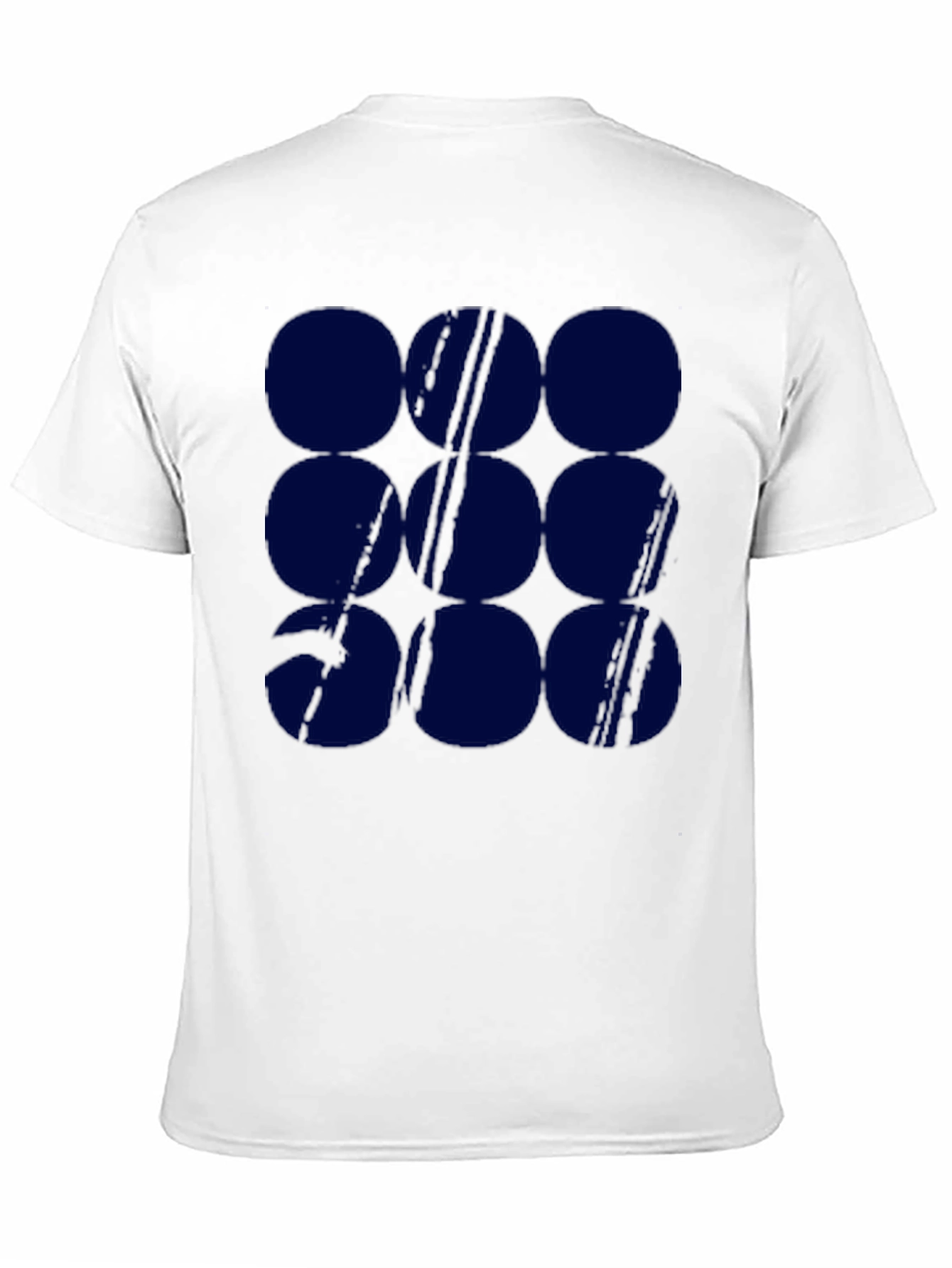 Graphic Print Tee - Navy Circles Pattern