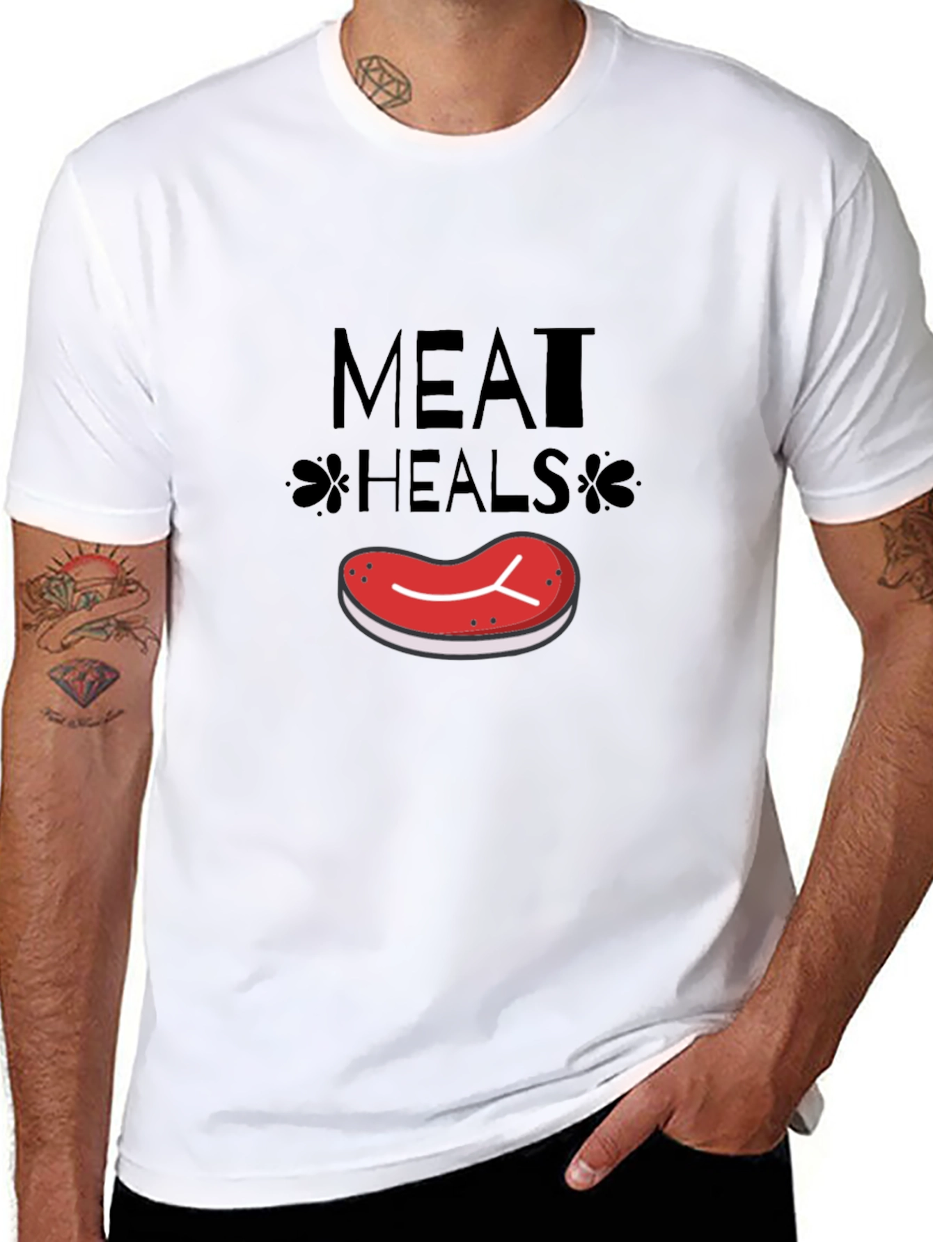 Meat Heals Graphic Tee - Premium Quality