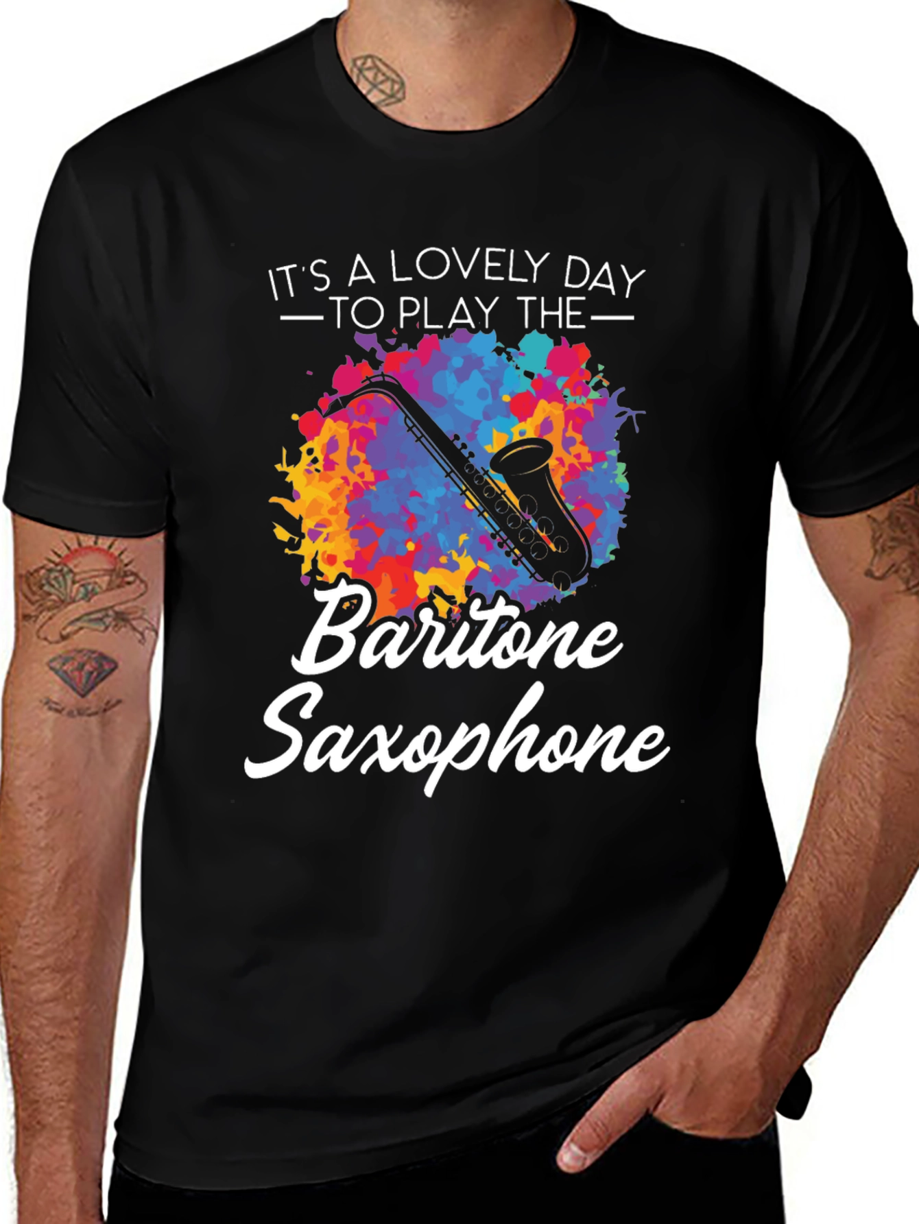 Baritone Saxophone T-Shirt - Musicians Delight