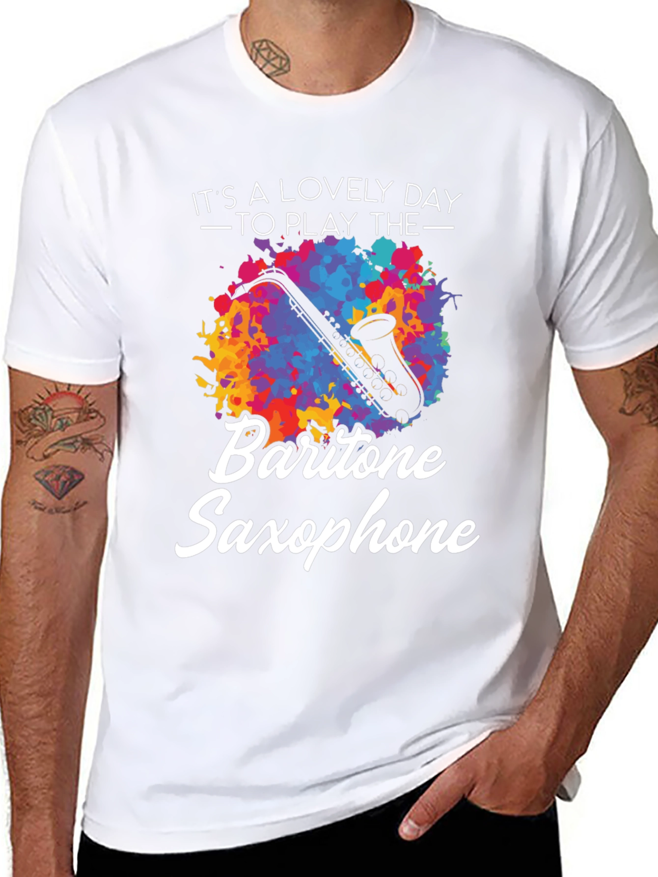 Baritone Saxophone T-Shirt - Musicians Delight