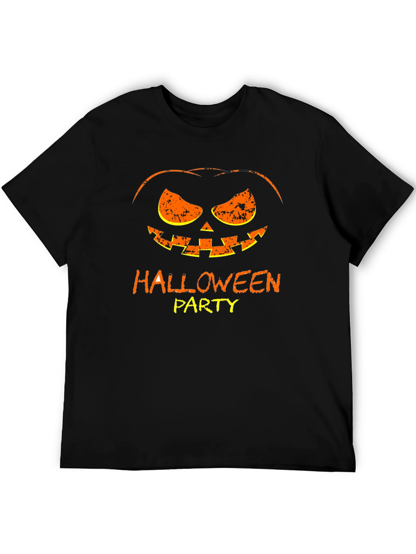 Halloween Party Pumpkin Face Graphic Tee