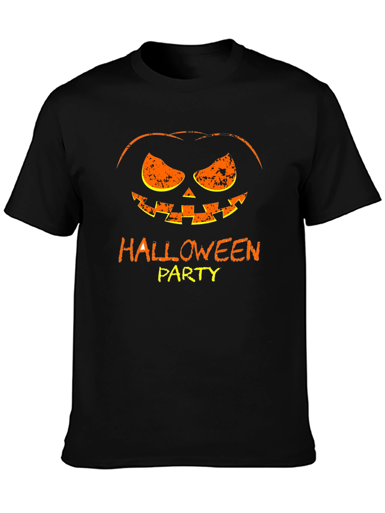 Halloween Party Pumpkin Face Graphic Tee