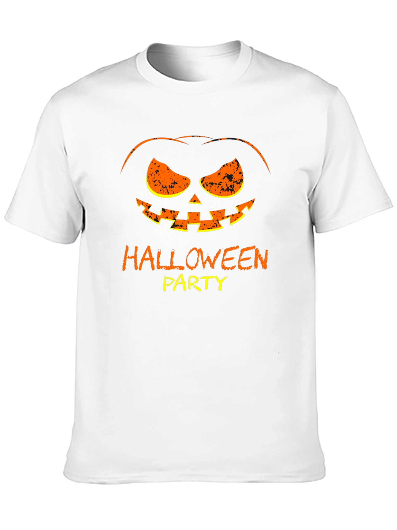 Halloween Party Pumpkin Face Graphic Tee