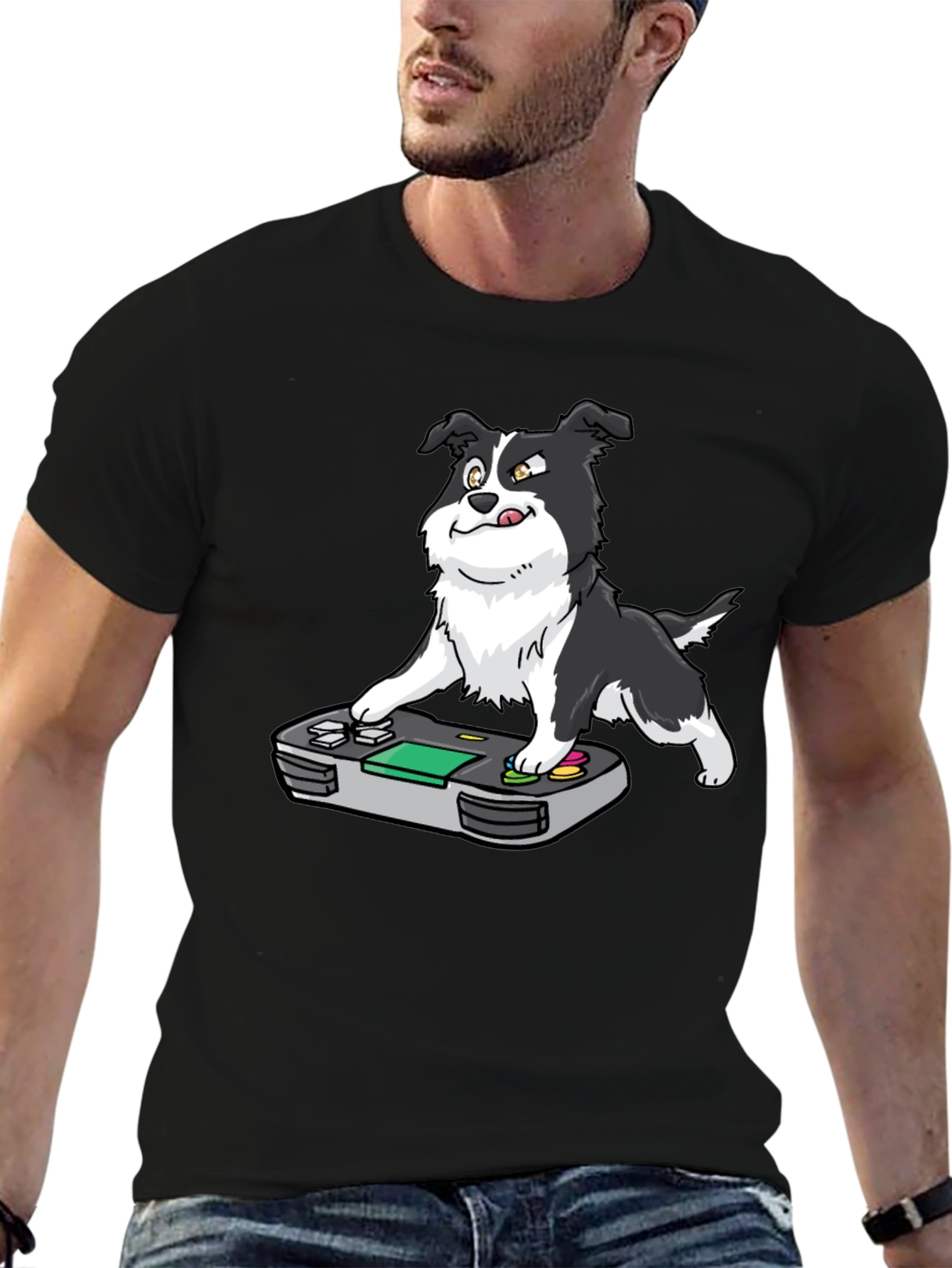 Gamer Dog T-Shirt - Border Collie Controller