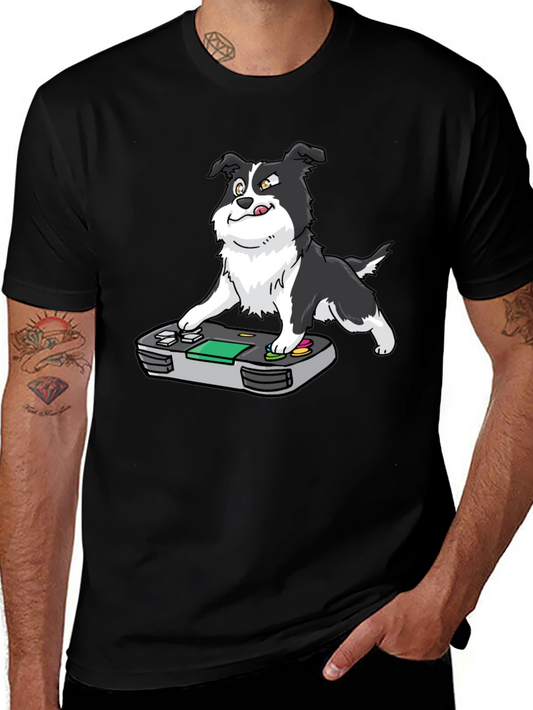 Gamer Dog T-Shirt - Border Collie Controller