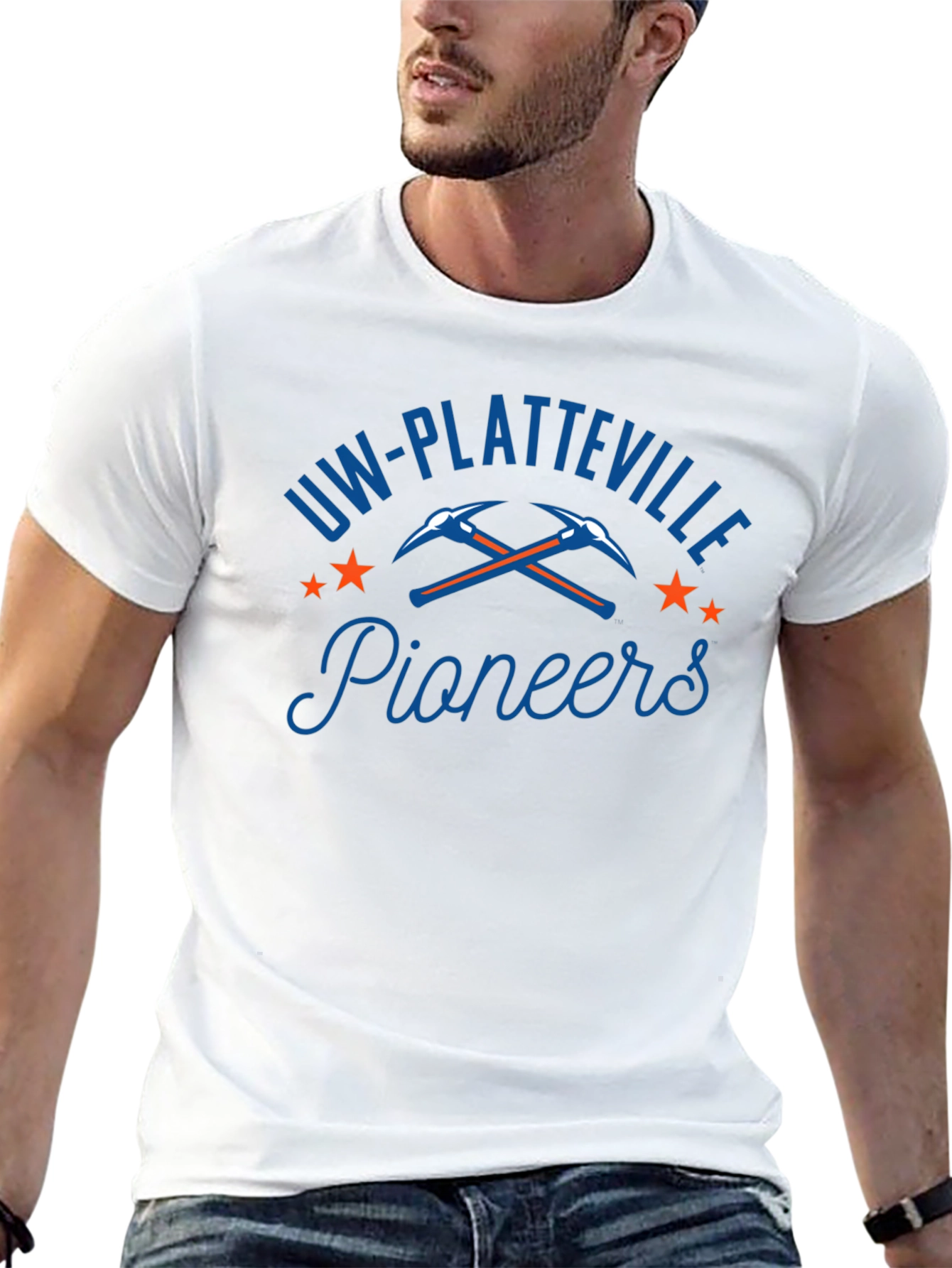 UW-Platteville Pioneers Black T-Shirt
